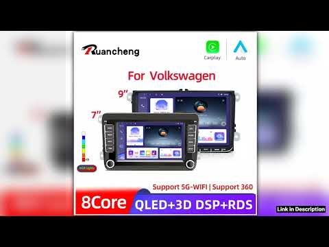 79VW Android 14 For VW Volkswagen Golf Polo Skoda Rapid Octavia Radio Tiguan Passat b7 Jetta 2 Din