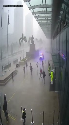 Security Footage Records the Cityâ€™s Breakdown Second by Second â€” A Planet-scale Super Typhoon