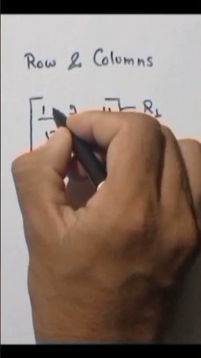what is rows and columns with trick// chapter- matrix #shorts #patelsirmathstricks