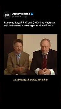 Runaway Jury: The first and only time Hackman and Hoffman appeared on screen together after 40 years