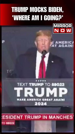 Viral Video | Donald Trump Makes Fun of Joe Biden’s ‘Stumbling’ Incident | World News #shots