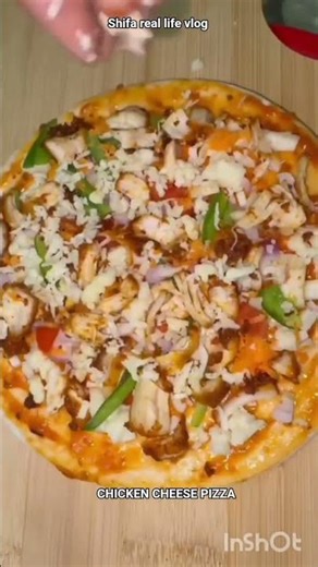 Cheesy Chicken Pizza 🤤 | Homemade Style | So Yummy!