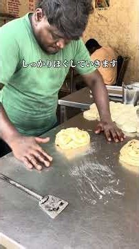 -本日のインド飯-『パロタ』 #streetfood #インド生活