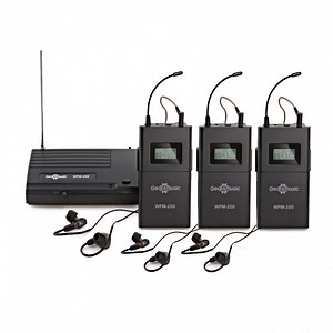 Wireless In Ear Monitor System Pack by Gear4music, 3 Receivers at Gear4music