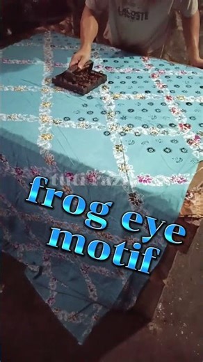 making batik with a combination of frog eye motifs #batikfabric #dress #handmade