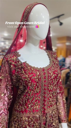 Stunning Front Open Gown Bridal Collection