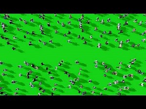 Aerial View of Crowd Walking in Opposite Directions green screen | 4K footages | GreenScreen Vfx