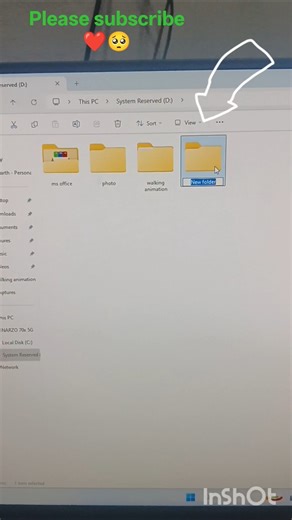 CREATE new folder shortcut key | new folder kaise banaen #shots #computerzone