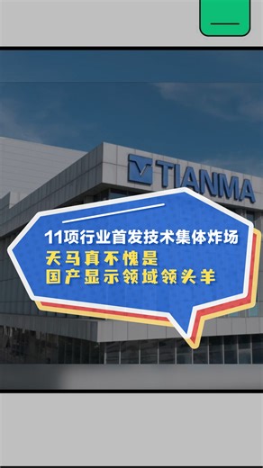 11项行业首发技术集体炸场？天马真不愧是国产显示领域领头羊！