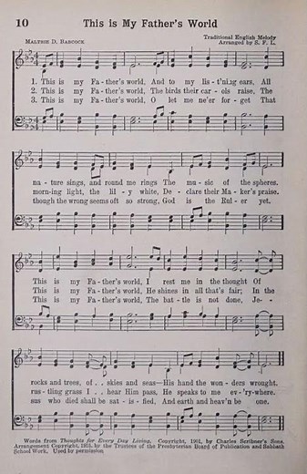 This is my Fathers World #hymnlyrics #music #youthchoir #oldhymn #choir #ccb #organ #pipeorgan