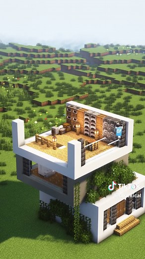 Minecraft Survival Modern House🏠 #minecraft #minecraftbuilding #minecraftbuilds #minecrafttutorial
