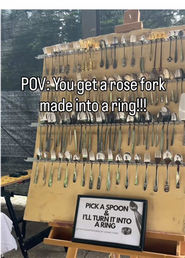 Upcycled Rose Fork Ring: A Unique Handmade Jewelry Piece