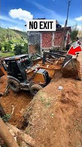 CASE 580N Operator Uses Pure Physics to Escape a Trench