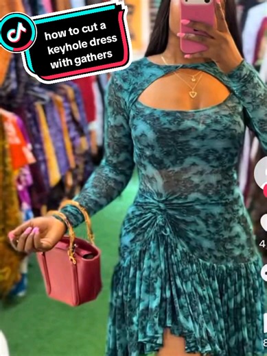 How to Cut a Keyhole Dress with Gathers