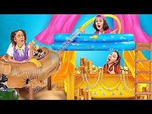 FAUCHÉE vs RICHE vs GIGA RICHE : transformation d'une chambre ! Astuces de bricolage par La La L'r