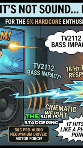 TV-2112 Subwoofer: Massive Bass, Chest-Slamming Mid-Bass #shorts