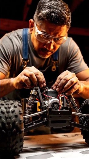 RC Nitro Setup: Precision Wrenching! 🛠️🎯#rcbuild #rctruck #engine