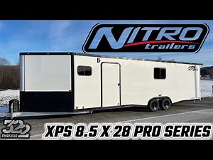 MY NEW NITRO PRO SERIES XPS SNOWMOBILE TRAILER! WE WENT HUGE! ULTIMATE MOVING GARAGE!