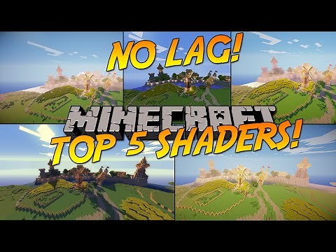TOP 5 MINECRAFT SHADERS WITH NO LAG! [HIGH FPS]