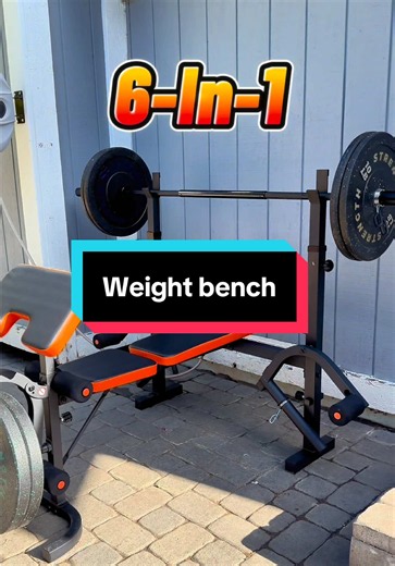 6-in-1 Adjustable Weight Bench: Home Gym Essential