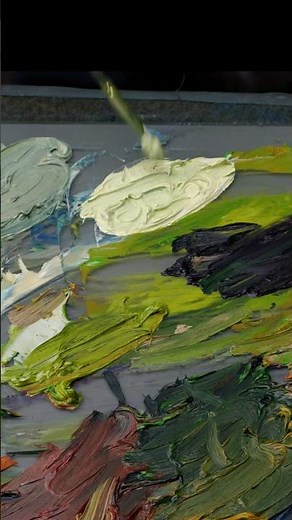 How to paint over thick oil paint
