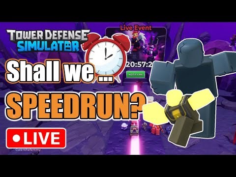 🔥Speedrun Night LIVE! 🏁 Bring Your Loadouts—Maybe Tonight We Snag a Record 🏆| Roblox TDS