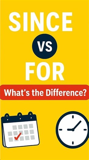 Since vs For — 60 Seconds to Master the Difference! #dailyenglish #speakconfidentenglish