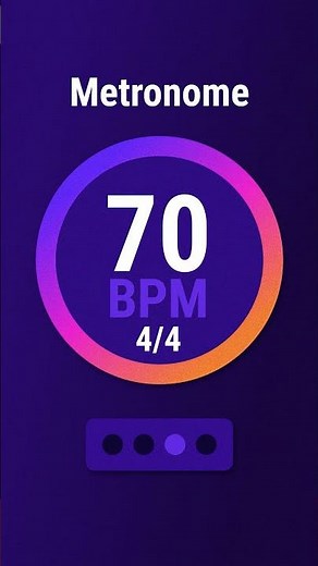 70 BPM 4/4 - Metronome #70bpm #metronome #tempo
