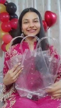 DIY Transparent Tote Bags Transformation to Cute Pintresty Girly Tote Bags 🩷✨