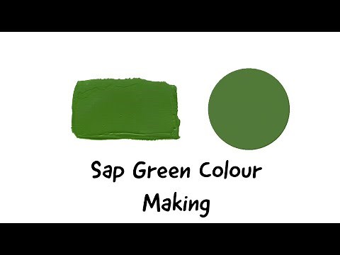 Sap Green Colour | How to make Sap Green Colour | Colour Mixing