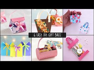 6 Easy Gift Bags | how to make a gift bag