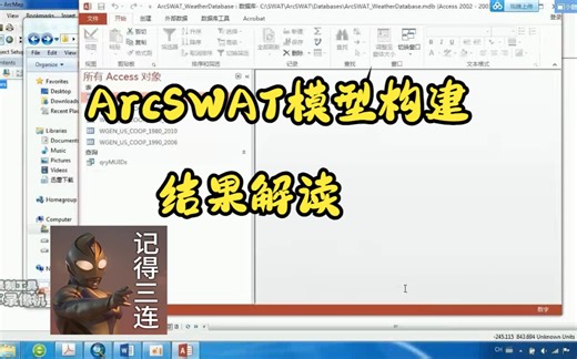 ArcSWAT模型构建与结果解读