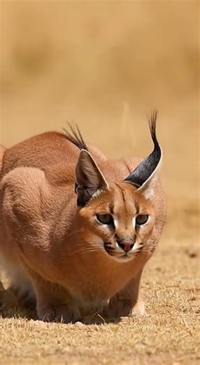 the powerful desert lynx, LAUNCHES itself CATCHING a hapless with ruthless precision