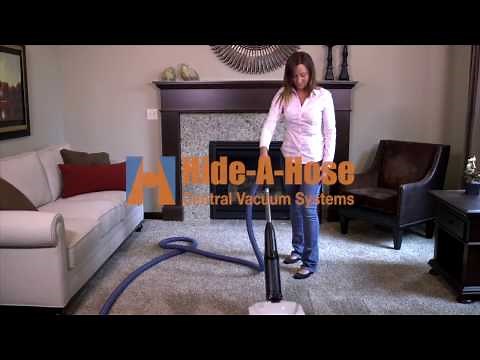 Hide-A-Hose Central Vacuum Hose System Demonstration