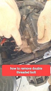 how to remove double threaded bolt #car mechanic tip #mechanic #tips Mechatronics Tyronn @topfans | Mechatronics Tyronn