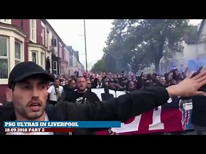 PSG ultras in Liverpool highlights part2