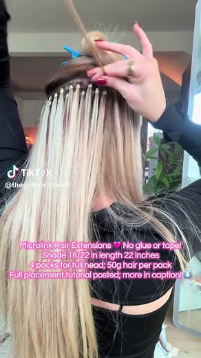 Microlink Hair Extensions: Fast & Easy Installation