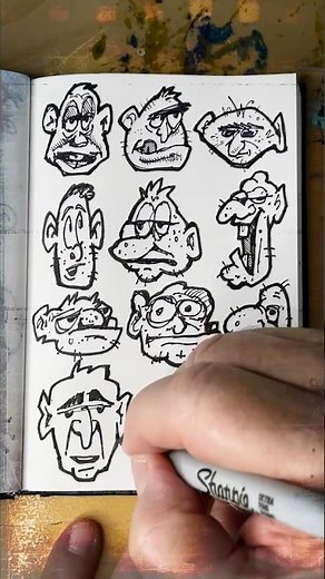 How to draw Grok Faces 4 #grok #art #drawing #ink #drawing #sketch #drawingtutorial #artist
