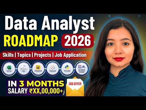 How to Become Data Analyst in 3 Months | Complete Data Analyst Roadmap 2026 | FREE Resources