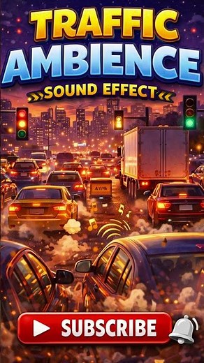 Urban Traffic Ambience Sound Effect | Realistic City Street for Remixing