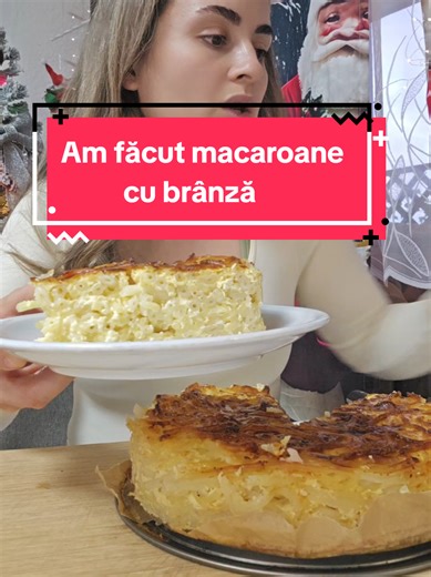 Macaroane cu brânză la cuptor pentru prânz