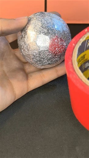 I'm trying to make a ball out of foil, day 2.
