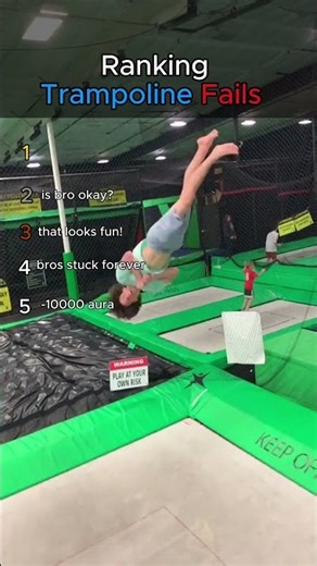 Ranking WORST Trampoline Fails!