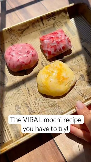 I Turned Rice Paper Into #STRAWBERRY #MOCHI?! 🍓🤯 The #Viral #Dessert You NEED #shorts #shortsrecipe