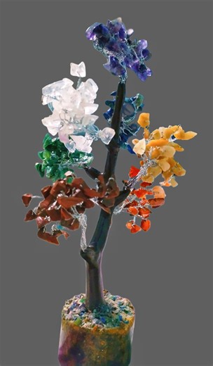 Natural Gemstone Tree Seven Chakra Crystal Handmade Healing Tree of Life Home Decor. - Etsy