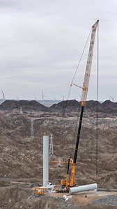 35K views · 685 reactions | 115m high, 6.25MW power 勞⚡ Watching this wind turbine rise is next-level engineering! #WindPower #MegaBuild #GreenEnergy | Mike China Vlog | Facebook