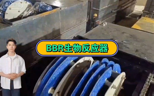 BBR 生物反应器是以芽孢杆菌为优势菌的生物反应器污水处理工艺，是由活性污泥法及生物转盘工艺演变而成的一体化污水处理设备。