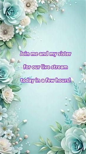 Live stream in a couple hours! Please join us! ￼