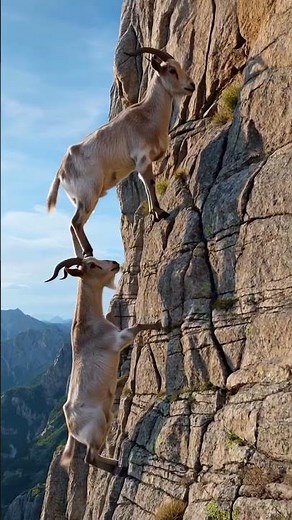 Only Goats Can Do This 🐐 Cliff Goats