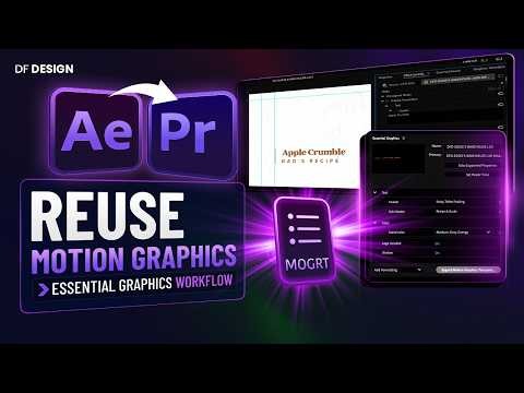 Reuse Motion Graphics Without Rebuilding Them | Essential Graphics Workflow